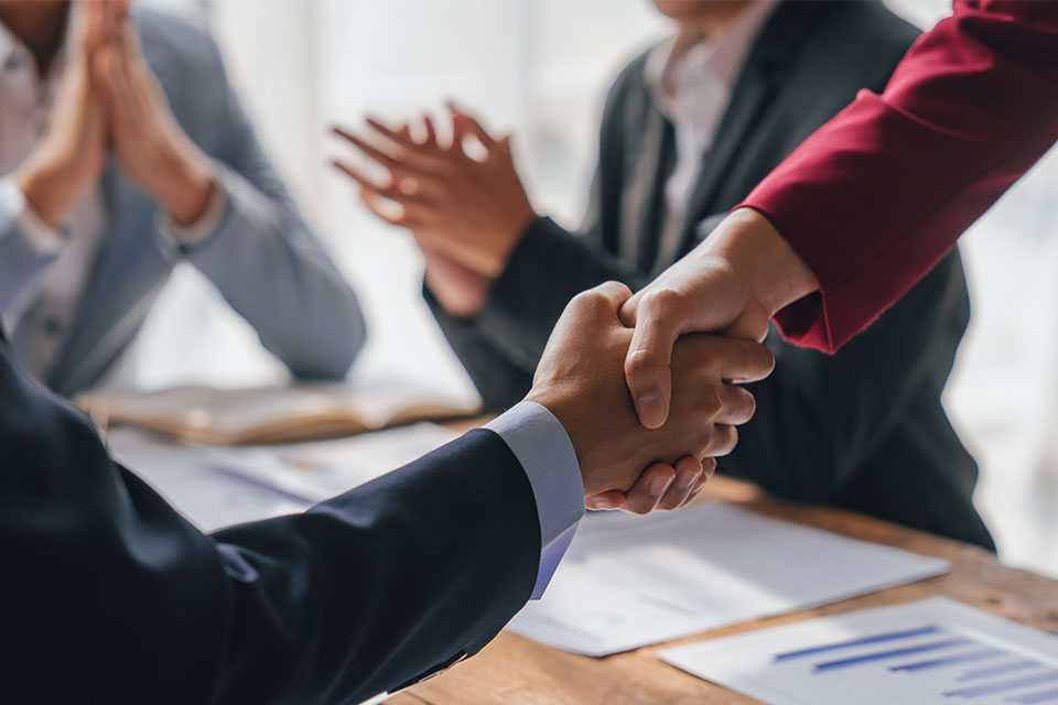 People shaking hands